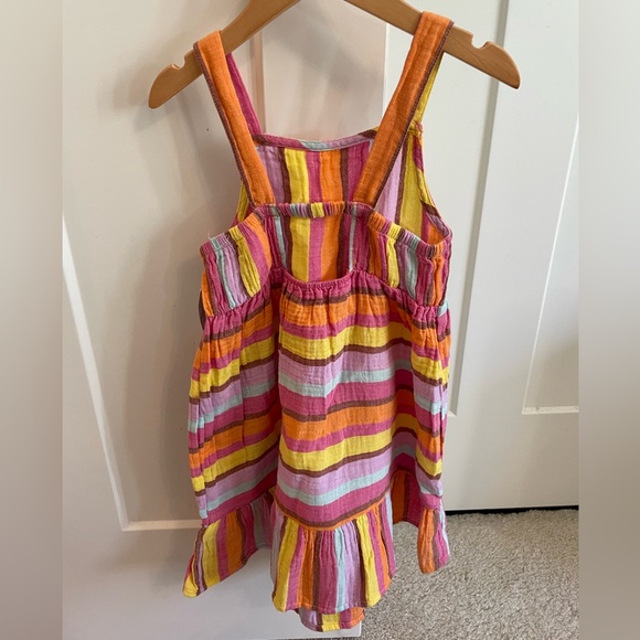 NWT Target Cat & Jack Toddler Girl Striped Dress with keyhole back size 5T - Picture 2 of 3